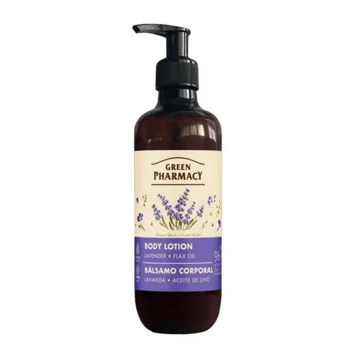 Green Pharmacy - Balsam do ciała, lawenda i olejek lniany, 400 ml