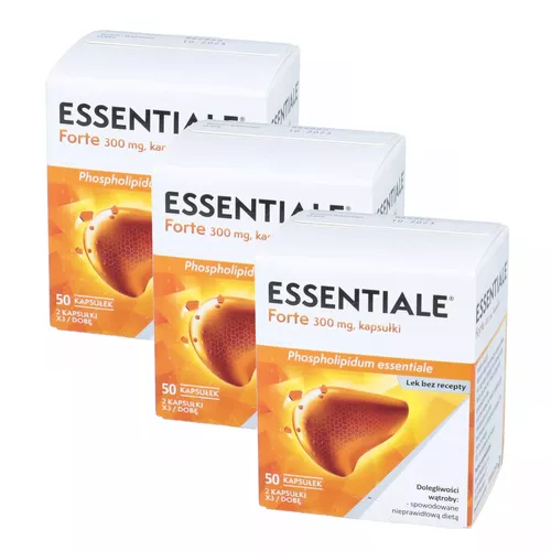 ZESTAWE: 3 x Essentiale Forte 300 mg, 50 kapsułek