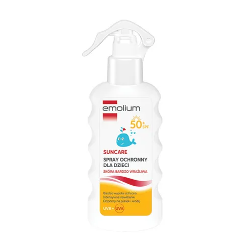 Emolium Suncare - spray ochronny dla dzieci SPF 50+, 175 ml