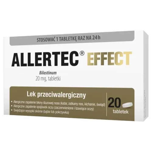 Allertec Effect, 20 mg, 20 tabletek