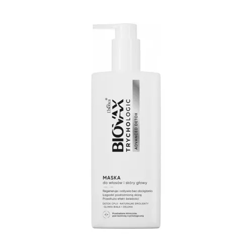 BIOVAX TRYCHOLOGIC - Maska do włosów i skóry głowy Advanced Detox, 200 ml