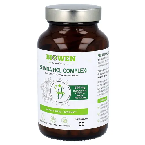 Biowen Betaina HCL Complex+, 90 kapsułek