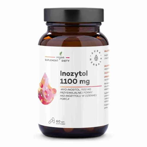 Aura Herbals, Inozytol 1100 mg, 60 kapsułek