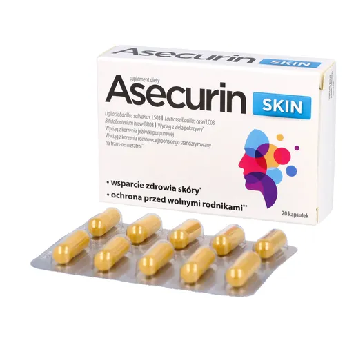 Asecurin Skin, 20 kapsułek