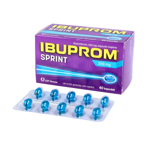 Ibuprom Sprint, 200 mg, 40 kapsułek