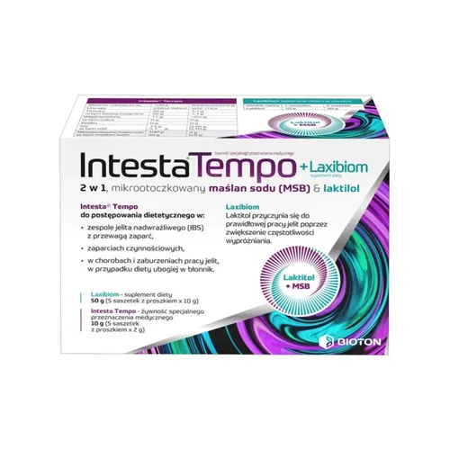 Intesta Tempo + Laxibiom, 10 saszetek