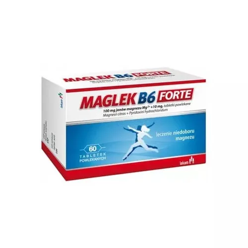 Maglek B6 Forte, 100mg+10mg, 60 tabletek