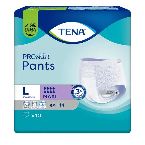 TENA Pants ProSkin - majtki chłonne Maxi L, 10 sztuk