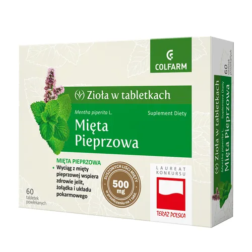 Colfarm Mięta Pieprzowa, 60 tabletek