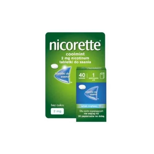 Nicorette Coolmint 2 mg, 40 tabletek do ssania