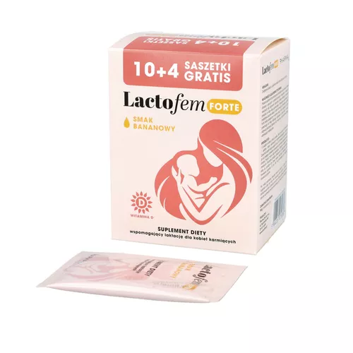 Pharma Dot Lactofem Forte, smak bananowy, 14 saszetek