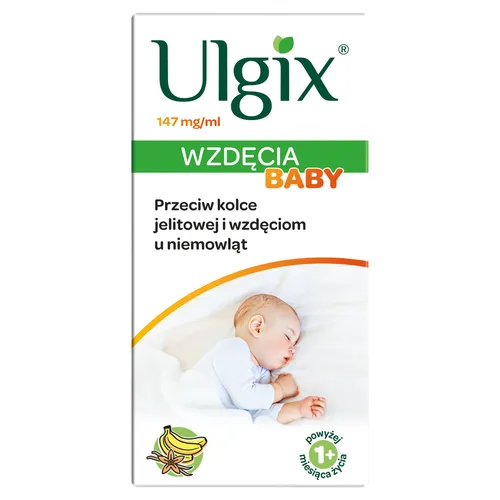 Ulgix Wzdęcia Baby - emulsja doustna, smak waniliowo-bananowy, 40 ml