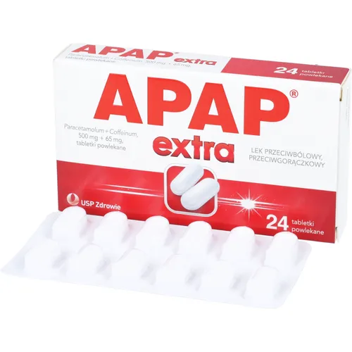 APAP Extra 500 mg + 65 mg, 24 tabletki