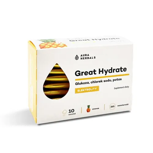 Aura Herbals Great Hydrate, smak ananasowy, 10 saszetek