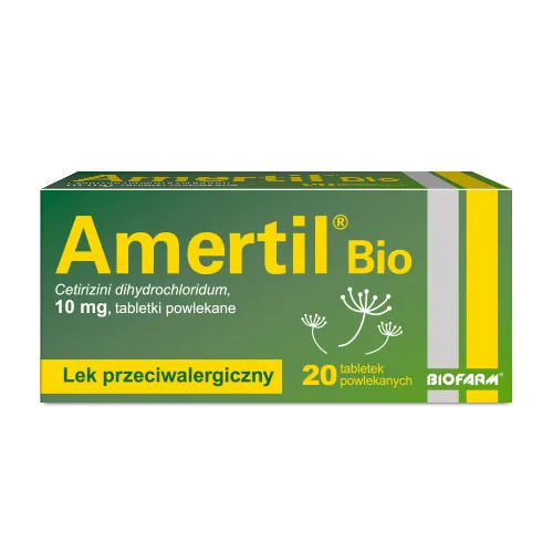 Amertil Bio 10 mg, 20 tabletek powlekanych