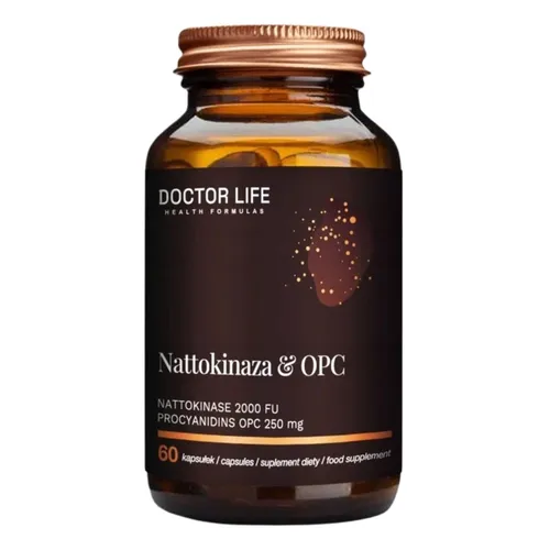Doctor Life Nattokinaza OPC, 60 kapsułek
