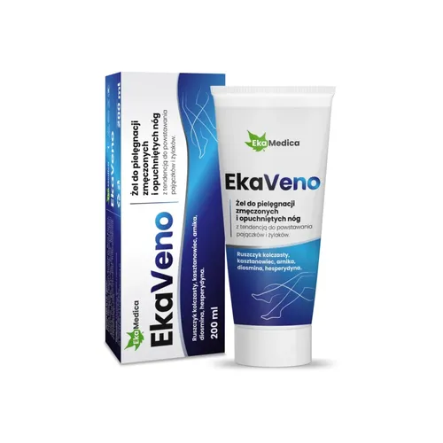 EkaMedica - EkaVeno żel do pielęgnacji zmęczonych i opuchniętych nóg, 200 ml
