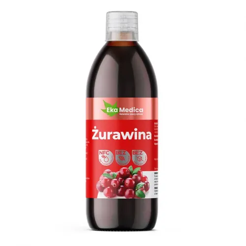 EkaMedica Żurawina NFC, sok, 500 ml