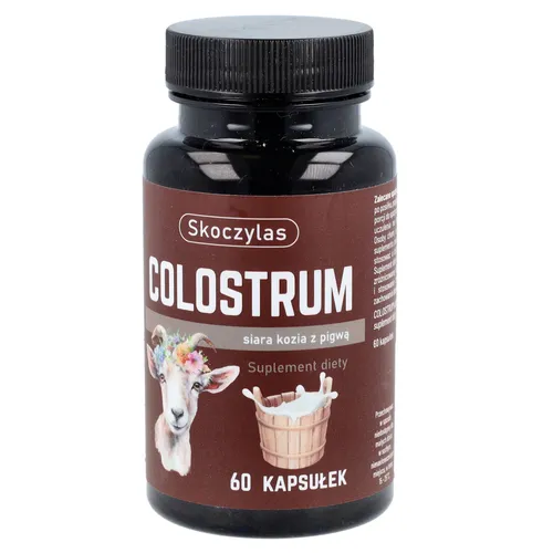 Skoczylas Colostrum, Siara kozia z pigwą, 60 kapsułek