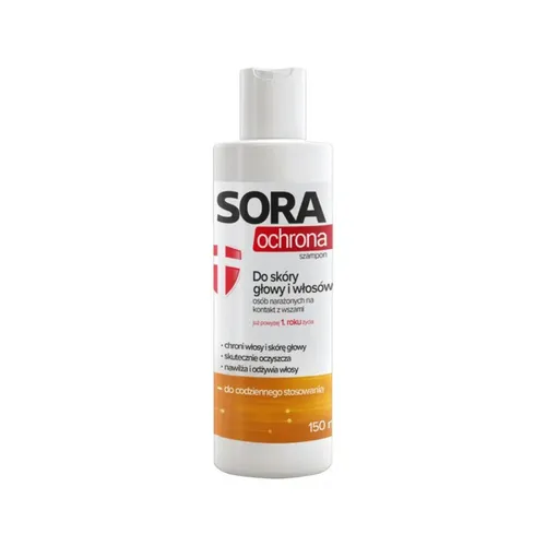 SORA Ochrona - szampon do skóry głowy i włosów, 150 ml