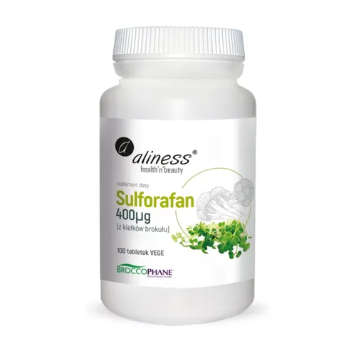 Aliness, Sulforafan 400 mcg, 100 kapsułek