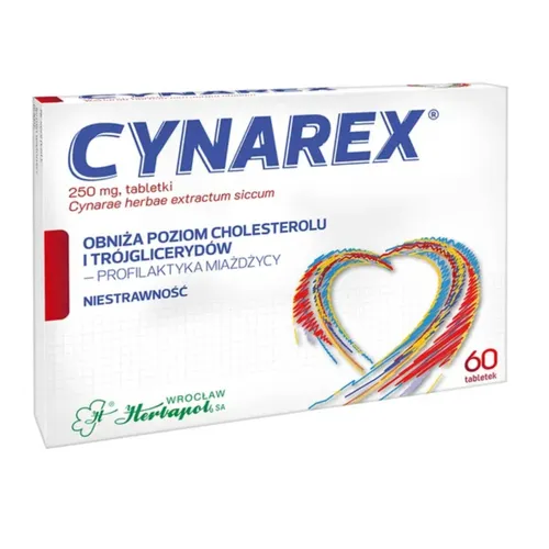 Cynarex 250 mg, 60 tabletek