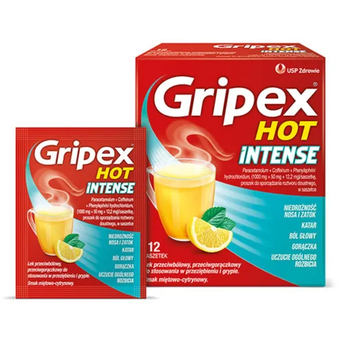 Gripex Hot Intense, 12 saszetek