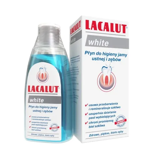 Lacalut - White, płyn do płukania jamy ustnej, 300 ml