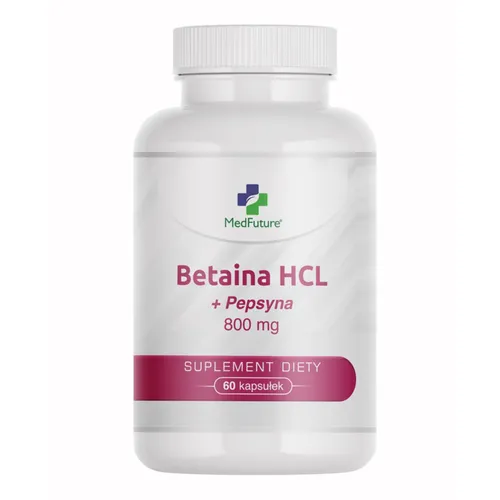 MedFuture Betaina HCL + Pepsyna 800 mg, 60 kapsułek