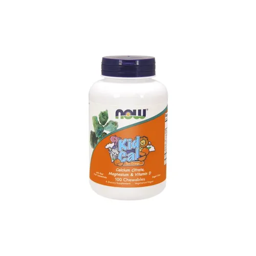 NOW FOODS, Kid Cal, 100 tabletek do ssania