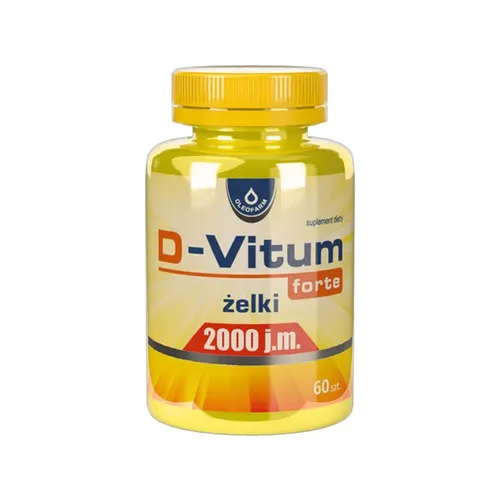 D-Vitum forte 2000 j.m, smak pomarańczowy, 60 żelek