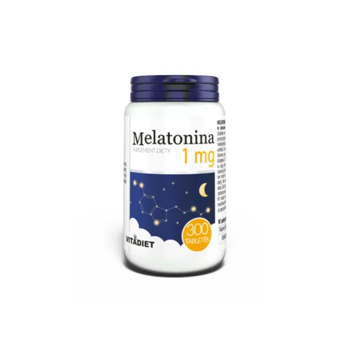 Vitadiet, Melatonina 1 mg, 300 tabletek