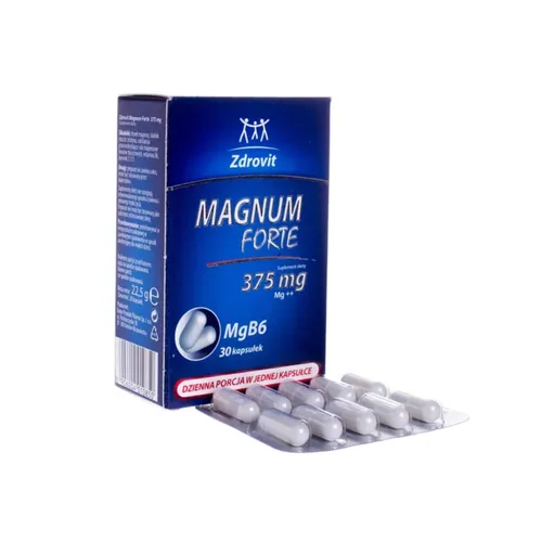 Zdrovit Magnum Forte 375 mg, 30 kapsułek