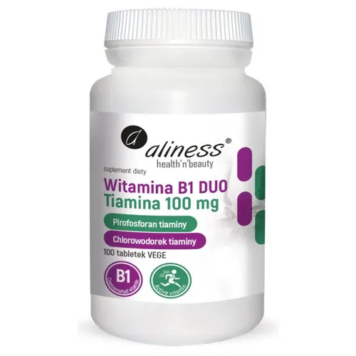 Aliness Witamina B1 (Tiamina) DUO 100 mg, 100 tabletek