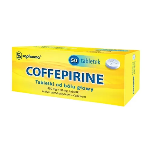 Coffepirine 450 mg + 50 mg, 50 tabletek