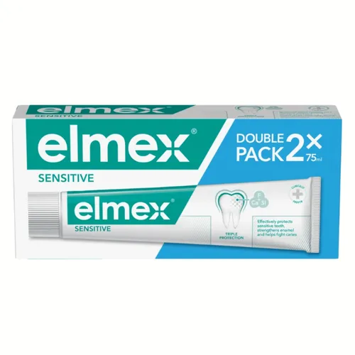 elmex Sensitive - pasta do zębów, 2 x 75 ml
