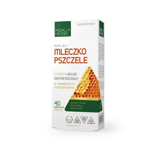 Medica Herbs Mleczko pszczele, 40 kapsułek