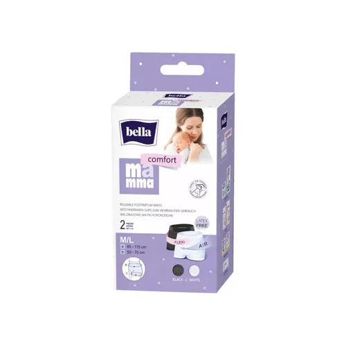 Bella Mama Comfort - wielorazowe majtki poporodowe M/L, 2 sztuki