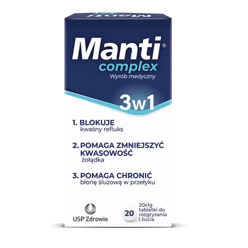 Manti Complex, 20 tabletek do rozgryzania i żucia