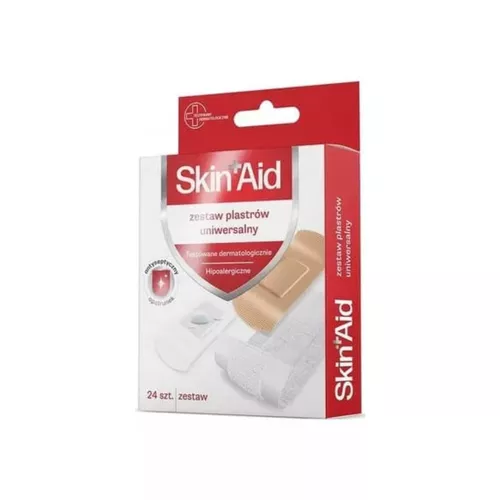 Skin Aid - Zestaw plastrów uniwersalnych, 24 sztuki