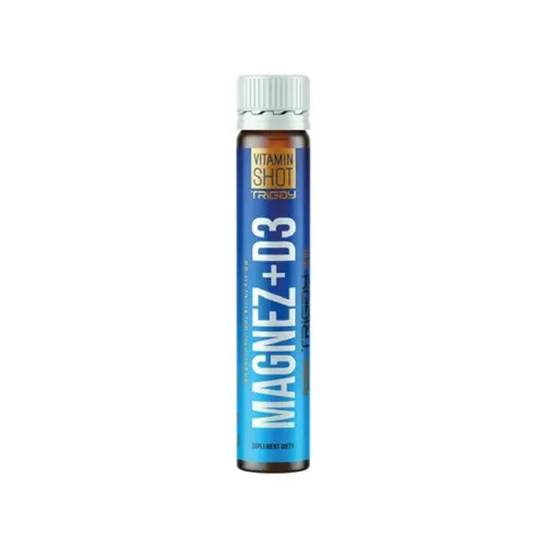 TRIGGY Vitamin Shot Magnez + D3, smak poziomki, 25 ml