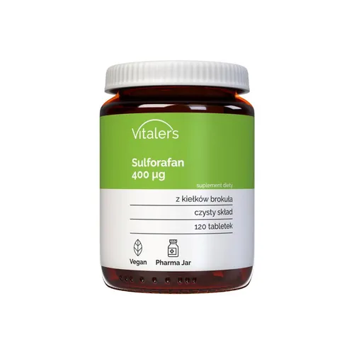 Vitaler's Sulforaphane (Sulforafan) 400 μg, 120 tabletek