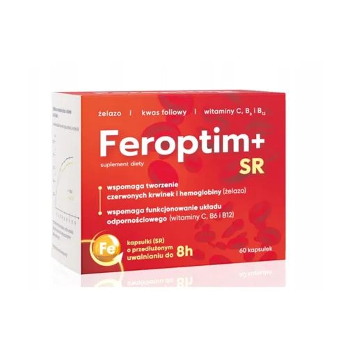 Zdrovit Feroptim+ SR, 60 kapsułek