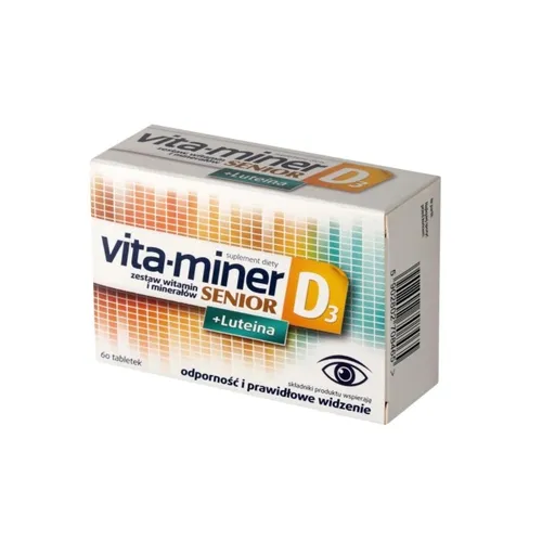 Acti Vita-miner Senior D3 + Luteina, 60 tabletek