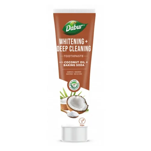 Dabur - wybielająca pasta do zębów z olejem kokosowymi i sodą oczyszczoną, 100 ml