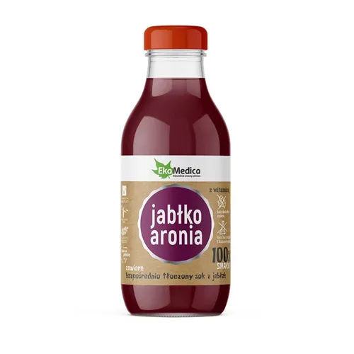 EkaMedica, sok 100%, jabłko aronia, 300 ml