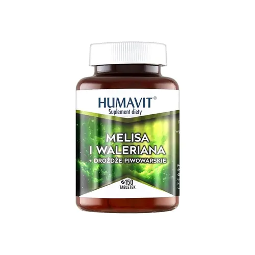 Humavit, Melisa i Waleriana + Drożdże Piwowarskie, 150 tabletek