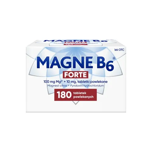 Magne B6 Forte 100 mg+10 mg, 180 tabletek