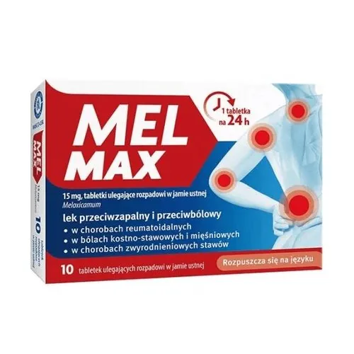 Mel Max 15 mg, 10 tabletek