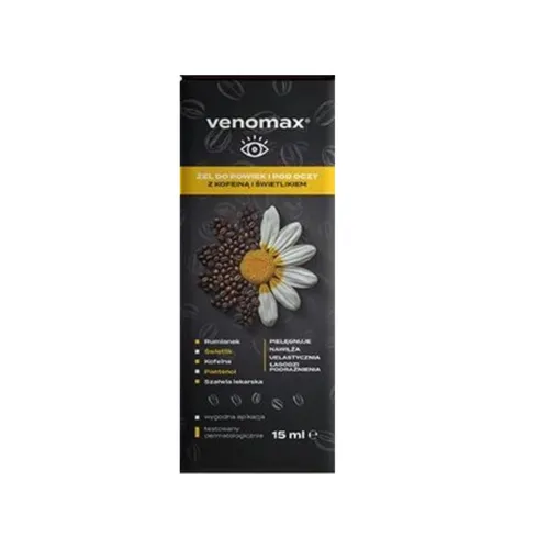 VenoMAX, żel do powiek i pod oczy z kofeiną, 15 ml